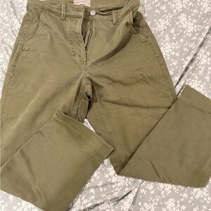 Denim Olive Green women's jeans